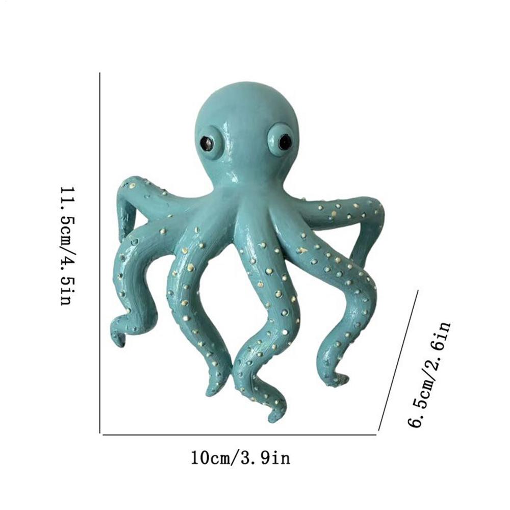 Plant Pot Hanger Resin Hangable Climbing Decoration Octopus Figure Plant Pot Hanger for Vase Terrarium Home Fence Balcony Patio