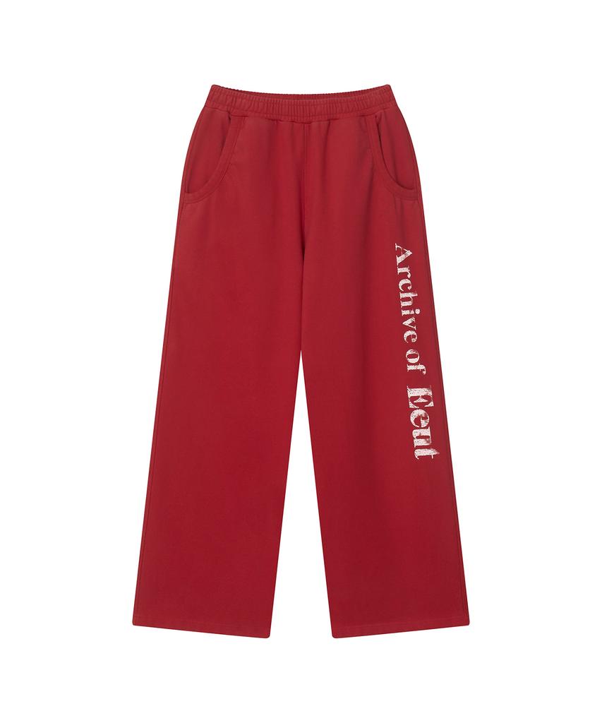 Iuteu Archive Washed Sweatpants/Red