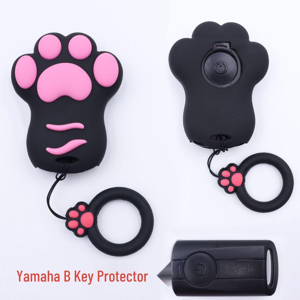 Cat Paw Cartoon Key Cover for Yamaha & Honda Motorcycles