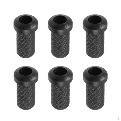 6 Pieces Cast Iron for Electric Guitar with Grommet Body 9 X 5mm Bushings