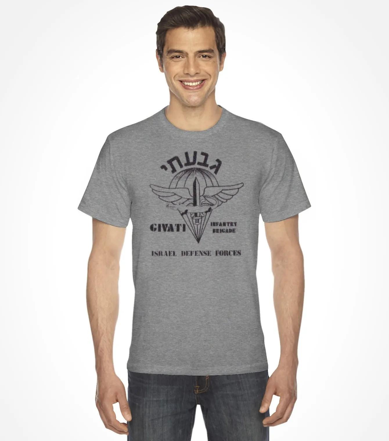Israel Defense Forces IDF GIVATI Infantry Brigade TShirt Short Sleeve Casual 100 Cotton ONeck Summer Mens Tshirt Size S3XL S