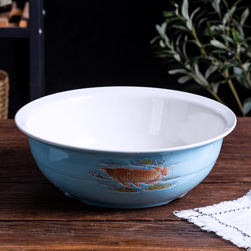 Naijiang Blue & White Ceramic Dough Bowl