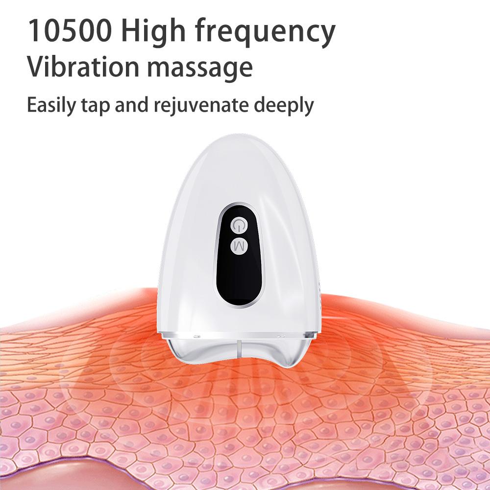 EMS Face Massager Electric Gua Sha Scraping with Vibration Heat Cold LED Light Therapy Skin Tightening Face Lift Device