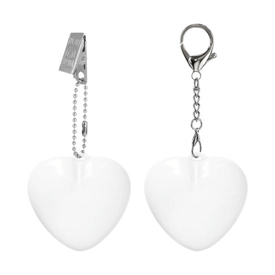 Dokunmatik ve Hareket Sensörlü Kalp Şeklinde Çanta Lambası USB Şarjlı Otomatik LED Işıklı Mini El Feneri Çantalar Cüzdanlar Anahtarlıklar Kompakt Kalp Tasarımı