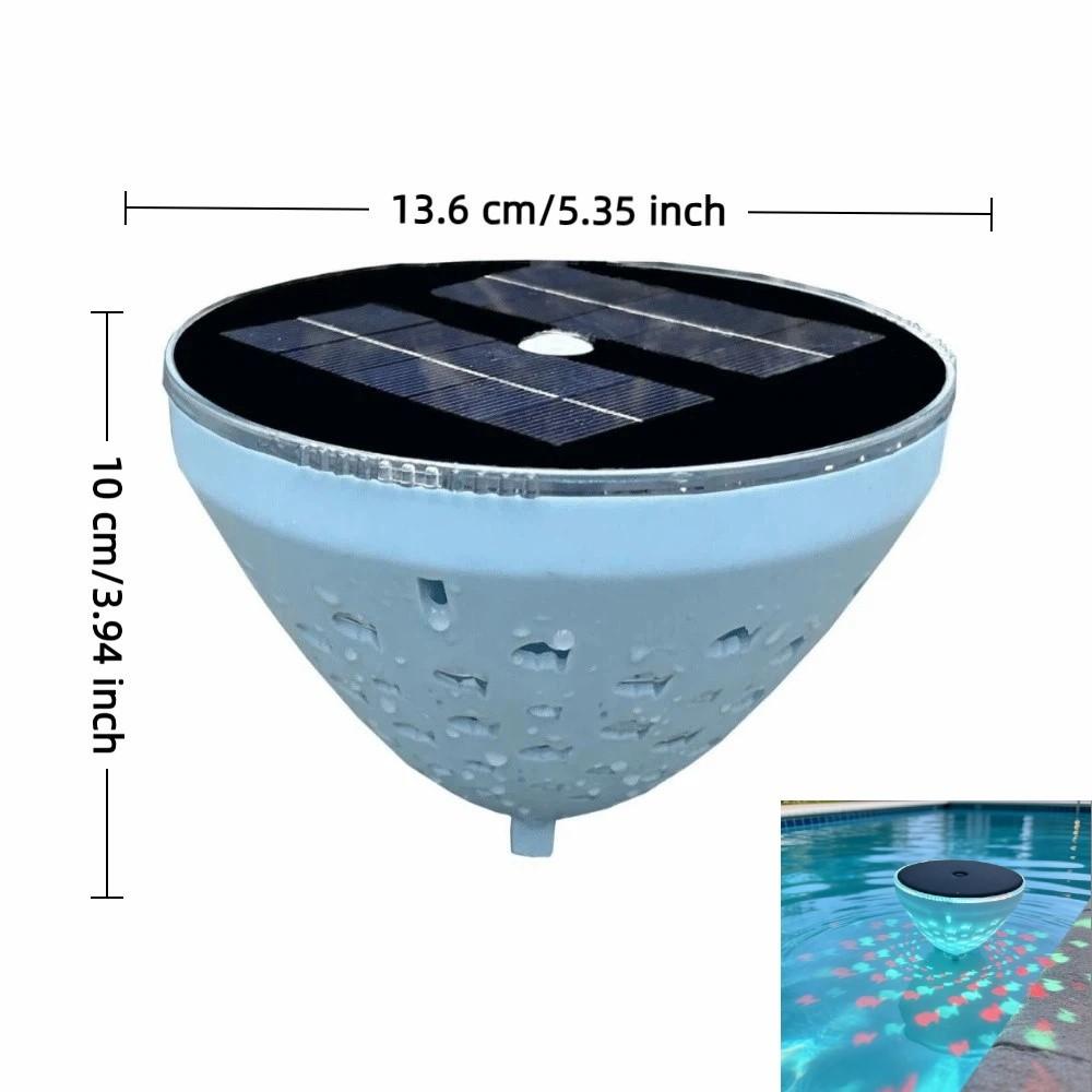 Waterproof Solar Floating Pool Lights Hollowed Out Dynamic Solar Lights Bathtub