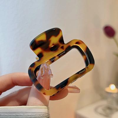Muweordy Retro-Haarspange aus ausgehöhltem Acetat, elegante koreanische Haarspange mit Pferdeschwanz-Zopf, Zubehör für Mädchen, Schmuck, Geschenke