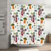 Creative Koala Tree Print Shower Curtain for Home Decor Bathroom Decorations White Waterproof Fabric 180x259cm (6ft x 8ft)