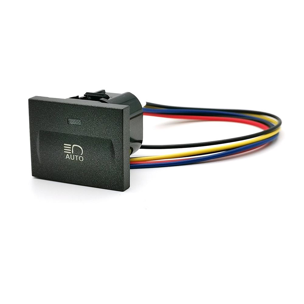 1PC Black Car LED Radar Front Rear Fog Light Power On Off Switch Button With Connect wire for Ford Focus 2 Mk2 2009 2010 2011