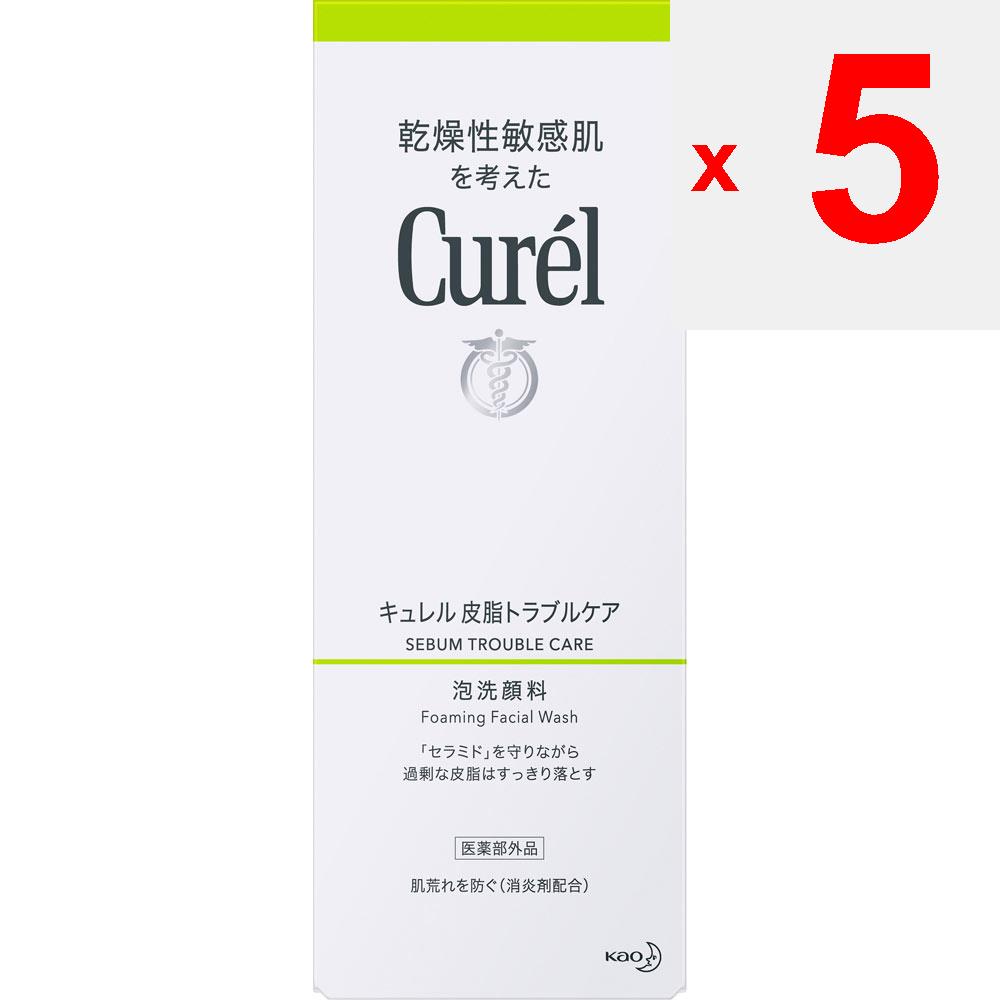 KAO Curel Sebum Trouble Care Foaming Facial Cleanser 150mL (Quasi-drug) Face Care Skin Care Curel Apply a small amount (2 pumps, approx. 2 mL) to your