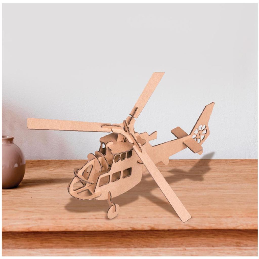Les Trésors De Lily [A2711] - 3D pappfigur 'Helicopter' - brett 30x30 cm
