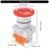 Light Mushroom Emergency Stop Push Button Switches Illuminated Shut Estop Button 1 NC 1 NO 660V 10A