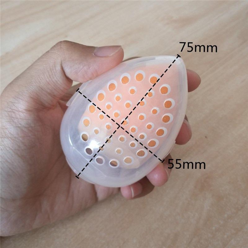 Transparente Puderquaste Hülle Beauty Ei Puderquaste Aufbewahrungsbox Tragbare Puderquaste Hülle Aufbewahrungshülle