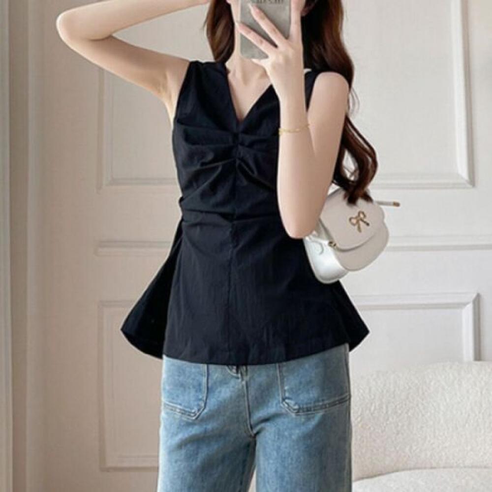 NaVaVa V Neck sleeVeless Blouse Nb2688