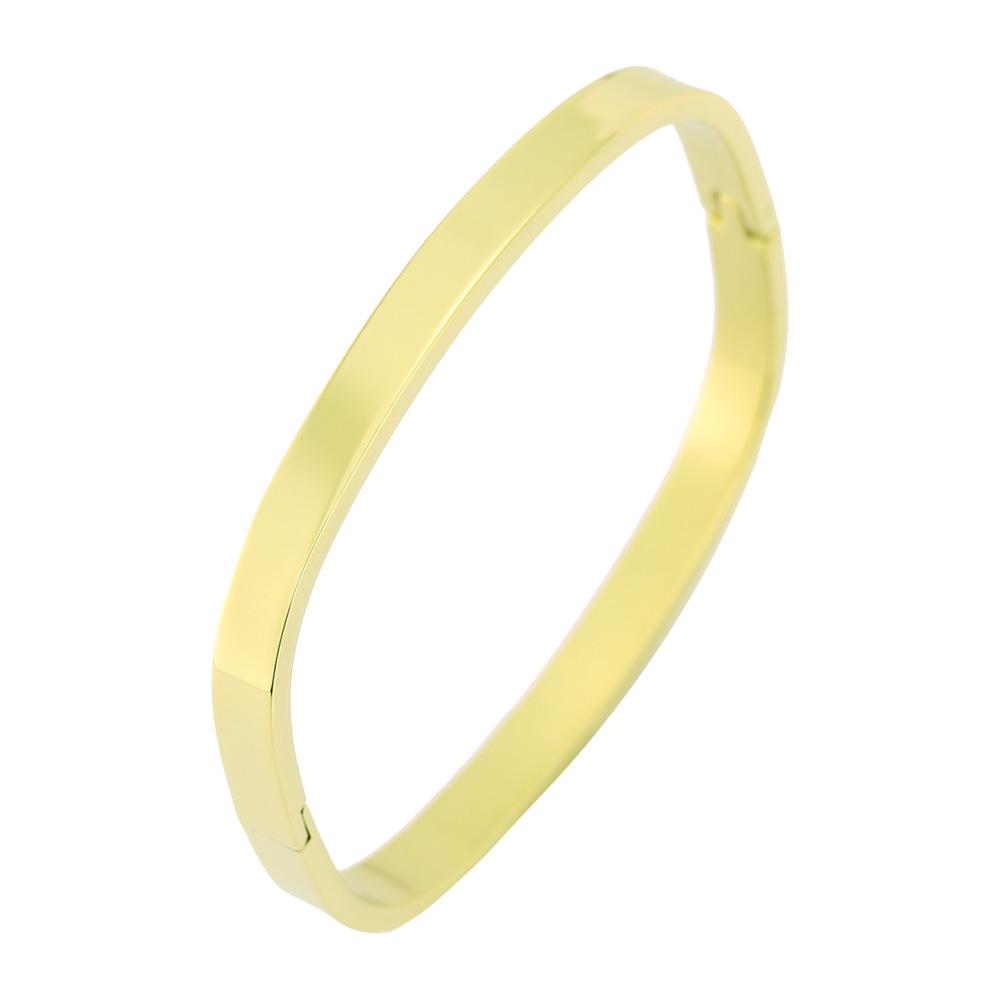 Unisex Armband aus Edelstahl, quadratisch, mit beliebtem europäischem und amerikanischem Design