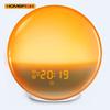 Sunrise Sunset Simulation Awakening Alarm Clock with Colorful Atmosphere Light and FM Radio Function.Relaxed Natural Sound Tunes