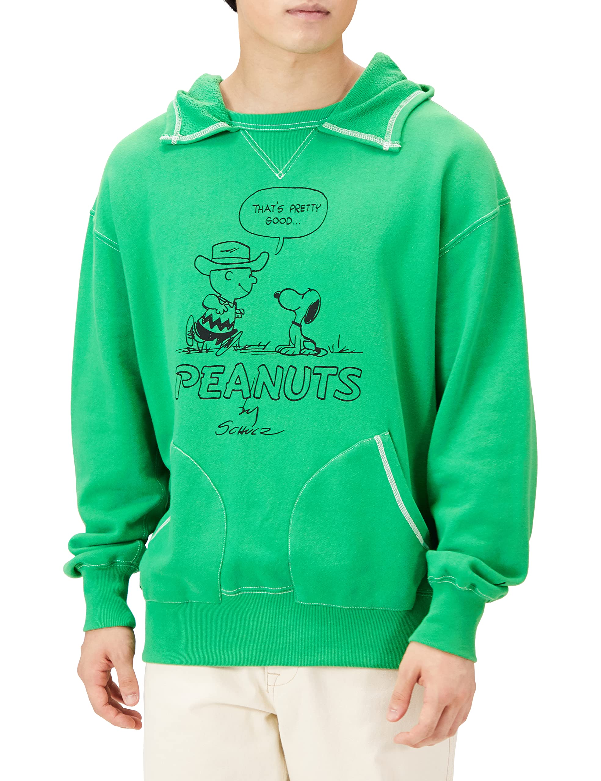 

Lee Official Collaboration Print Size M Hoodie, Men s, Green, зелёный