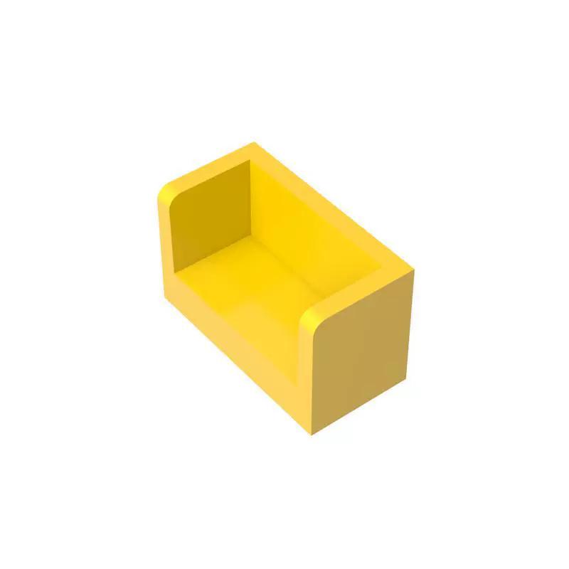 

10Pcs 23969 Panel 1X2X1 Rounded Corner 2Sides Constructing Blocks MOC Attachments Compatible featuring Brick Children Toys 10PCS жовтий