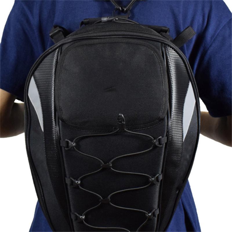 Motorcykel Cykel Baksäte Stor Kapacitet Hjälmväska Förvaring Ryggsäck Vattentät