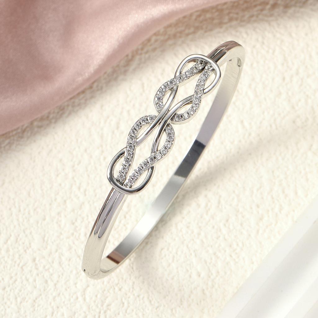 New Women's Bracelet, Exquisite 8-character Twist Bracelet, Versatile Bracelet, Temperament Bracelet, Simple Bracelet