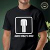 Human Figure Outline And GUESS WHAT I NEED Moto T-shirt Men's Summer Cotton Fashionable Casual