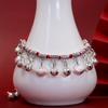 Twelve Zodiac Red String Bracelet with Bell Weaving Hand Chain for Both Men and Women Retro Hand Chain