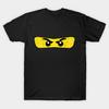 Men Black Print T-shirt Ninjago No-Cut Transfer Paper Print Cotton Tshirt