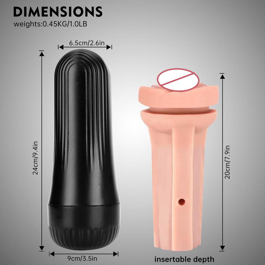 Manual Vagina Masturbator Cup Soft Pussy Erotic Trainer Pocket Massager Adult Sex Toys for Men 18+