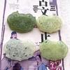 Natural Jade Carved Longevity Lock Pendant - Xiuyu Design