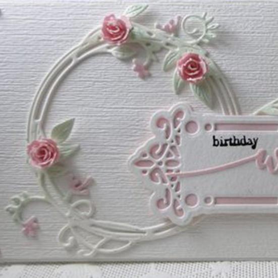 Girlanda liściowa Koło Wykrojniki DIY Scrapbook Paper Cards Photo Craft Stencil