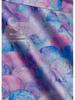 Colorful Fish Scale Floral Stretch Satin: Polyester-Spandex Digital Print Cheongsam Faux Silk Fabric