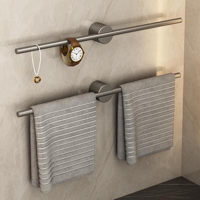 Bohrerlose Aluminium-Badezimmer-Einzelhandtuchstange