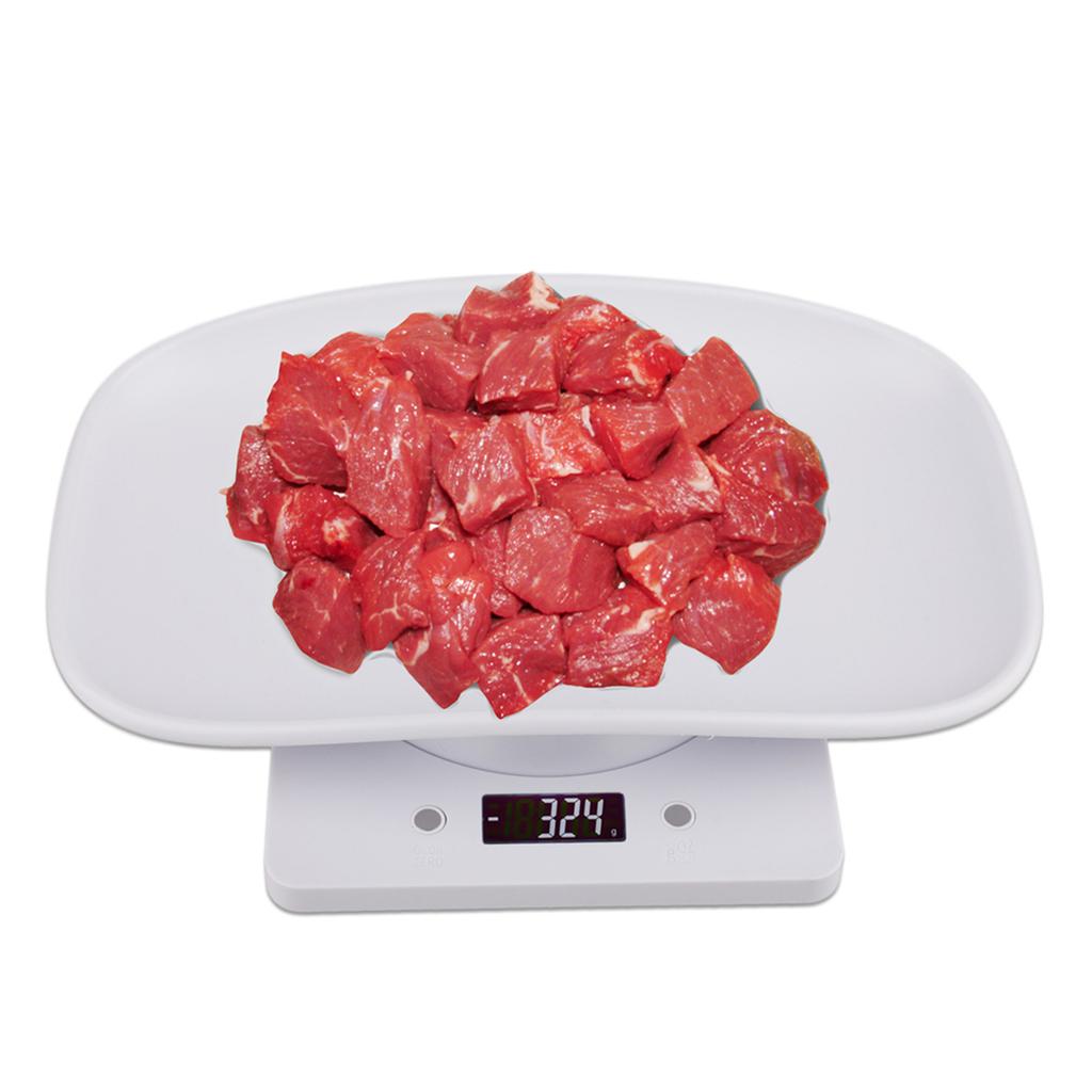 Kitchen Food Scale Mini Electronic Pet Scale for Cat Dog Parrots Hamster 29.5x20.6x5.8cm