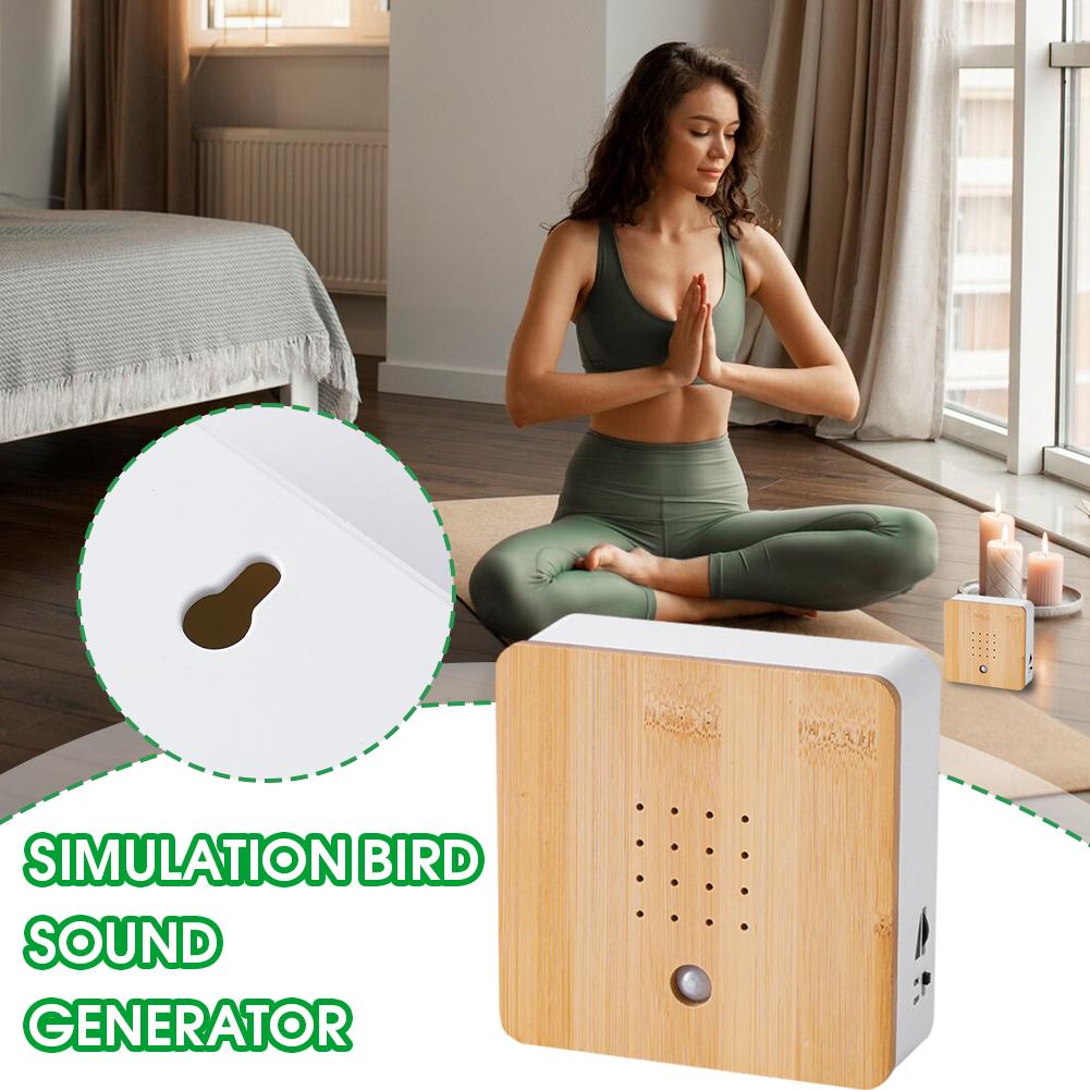 Portable Chirping Sound Box Clear Mini Smart Animal Noise Machine Simulation Automatic Singing Bird Box Bedroom