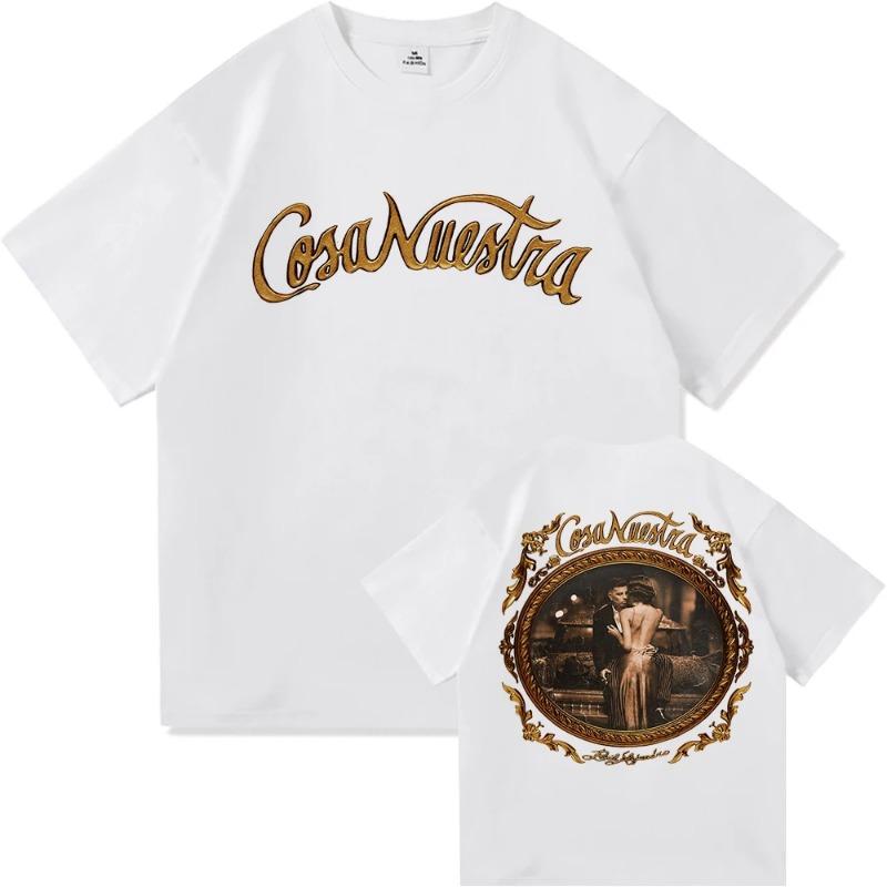 Rauw Alejandro Coca Nuestra Tricou Modă Bărbați Harajuku Estetic Tricou Grafic Unisex Vintage Poliester Tricouri Bărbați