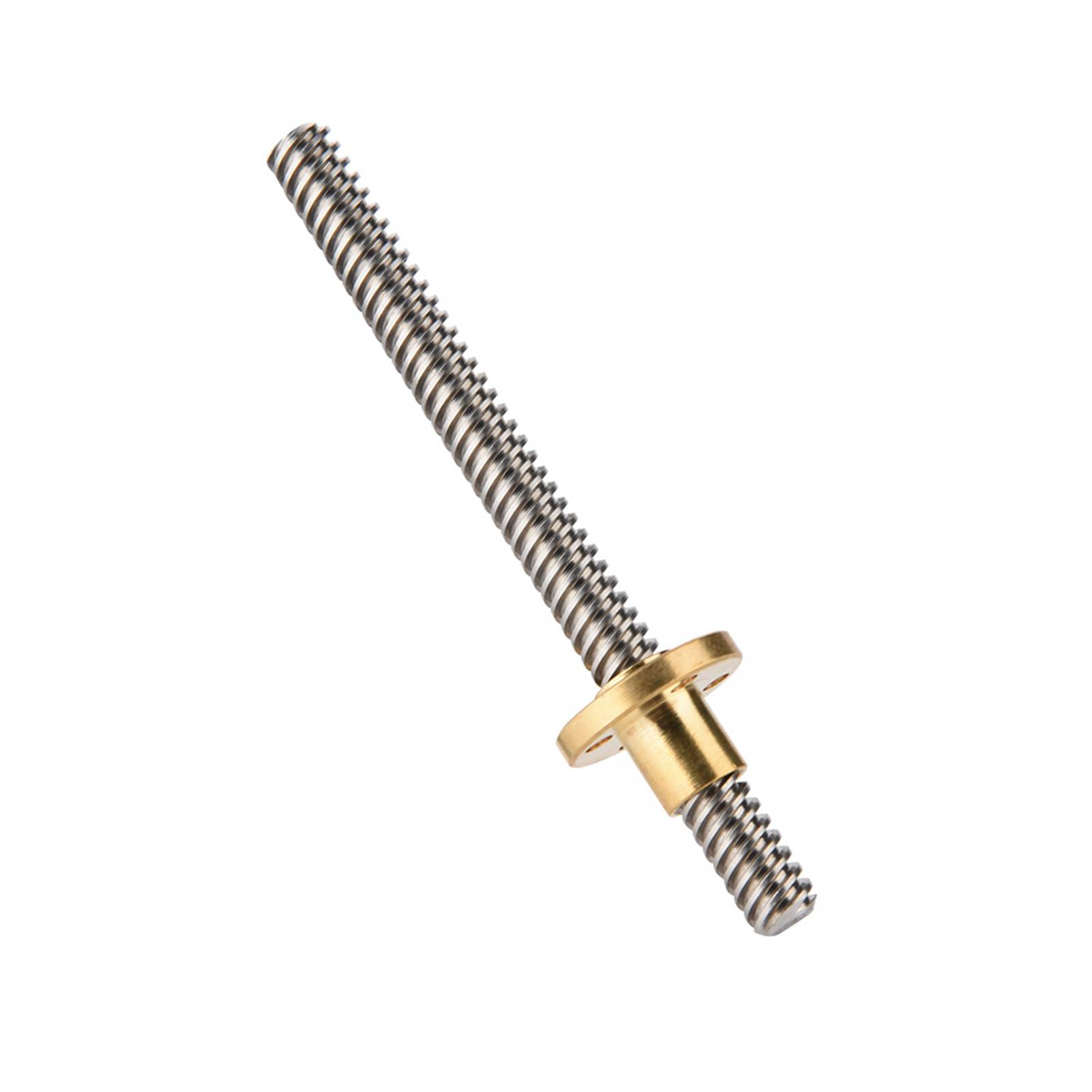 

T8 8mm Trapezoidal Stainless Steel Threaded Rod Screw & Brass Nut for 3D Printer 100mm