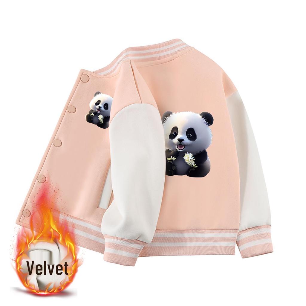 Kinder Fleece-gefütterte Baseballjacken - 2026 Frühling/Herbst Neuer Stil für Jungen & Mädchen, Perfekt für Kindergartenschuluniformen
