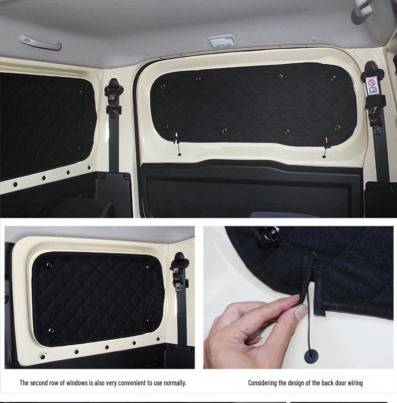 Jimny Special Car Sunshade for JB64W/JB74W - Full Surround Heat Insulating Window Cloth