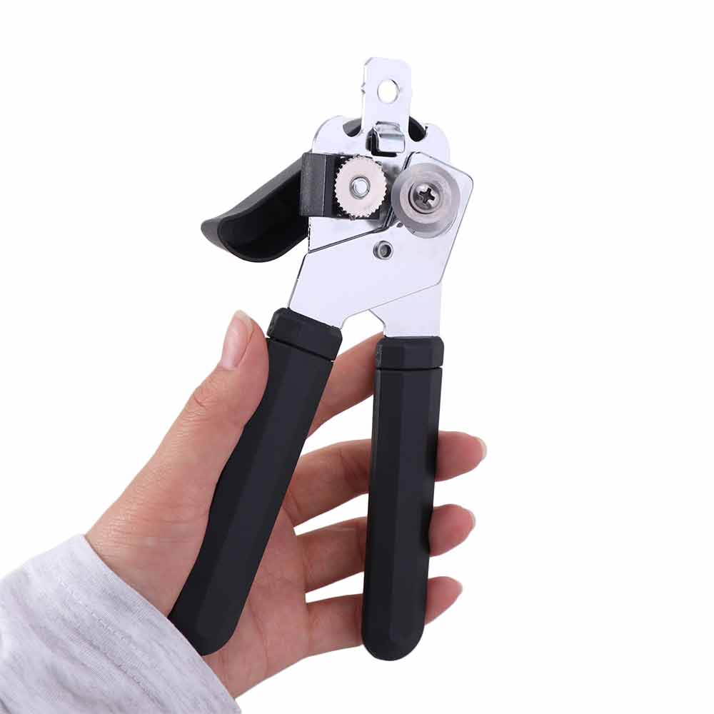 Stainless Steel Manual Can Opener Anti-Slip Handle Labor-saving Bottle Opener Easy Grip Tin Can Opener Luncheon Meat Can