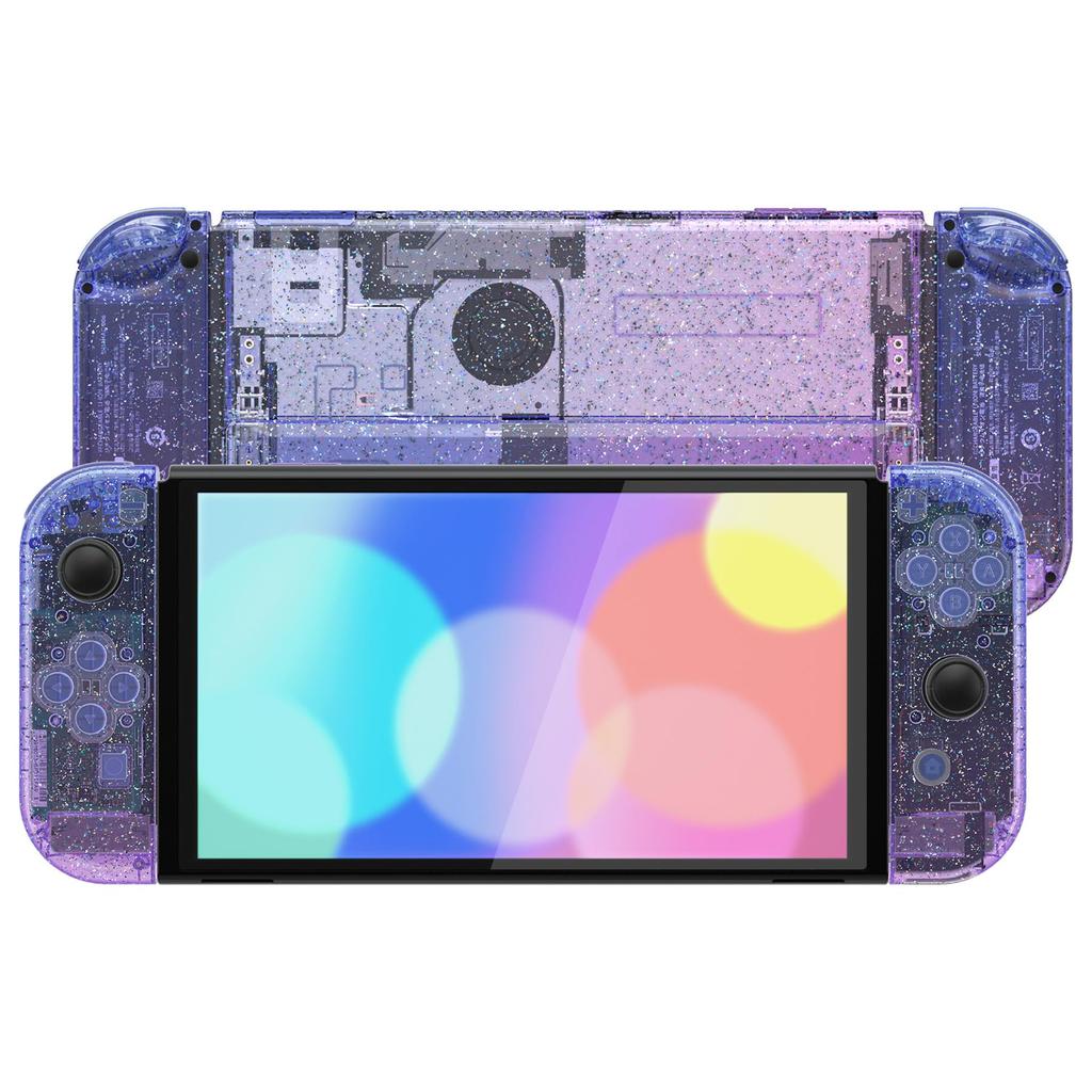 Not the Main Unit Back Plate for eXtremeRate Switch OLED Compatible Back Plate PC Switch Back Switch Compatible with Switch OLED Joycon Handheld