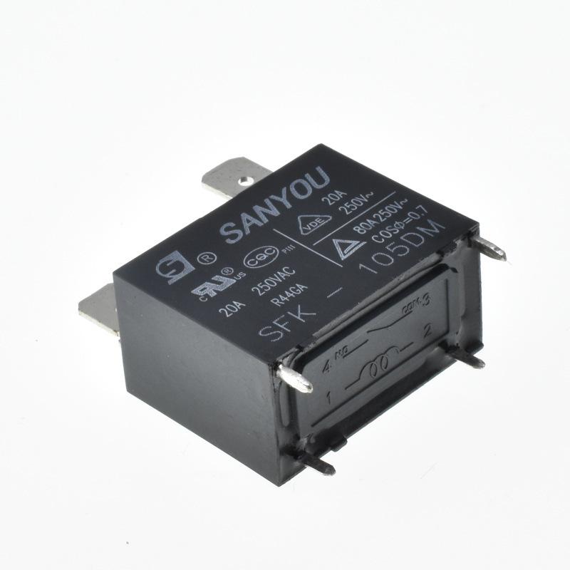 Sanyou 20A 250V AC/Water Heater Relay, Model SFK-112 24DM/DMP, 4 Pins