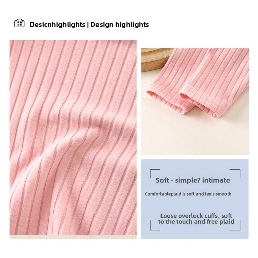 Children's Underwear Set Autumn New Baby De Rong Boys' Pajamas Korean Edition Girls' Warm Home Clothes Children's Clothing