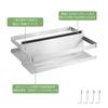 Bathroom Bathroom for Bathroom Stainless Steel Shower Bathroom Sink with Hooks Rack, Rack, Magnet, Wall, Rack, Drainer, Storage,