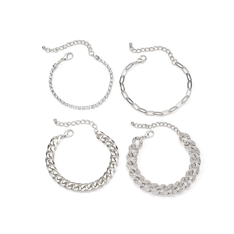 European & American Hip-Hop Choker Bracelet: Multi-Layer Metal Chain with Unique Design