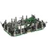 Small Particles Halloween Cemetery Pumpkin Splicing Assembly Fence Haunted House Scene Building Block Diy