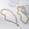 HECHENG, Herzanhänger Halskette für Damen, Zirkon Kette Choker, Damenschmuck Messing 18 Karat vergoldet Großhandel