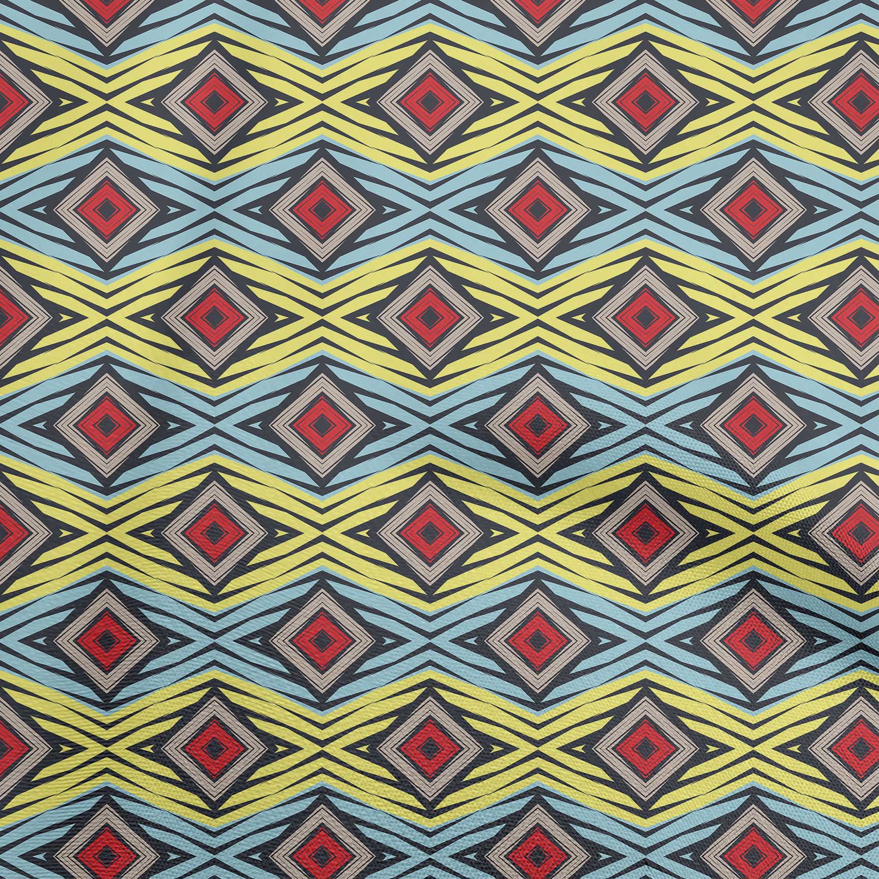 

oneOone Cotton Flex Bluish Violet Fabric Geometric Dress Material Fabric Print Fabric by The Yard 40 Inch 42InchWide-ViscoseChiffon різнокольоровий