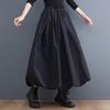 2024 Spring High Waist Slimming Elastic Tie Lantern Midi Skirt