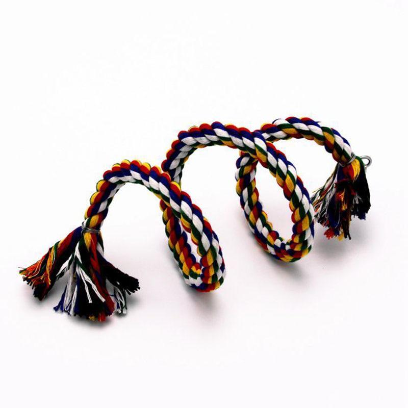 Parrot Toy Rope Braided Pet Parrot Chew Rope Bird Cage Toy Pet Birds Training Accessories