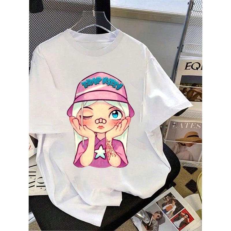 

Young Baby Miko Pattern TShirt Camisa 90s New Fashion Reggaeton Hip Hop Graphic Streetwear Clothes Polyester Material Tee S