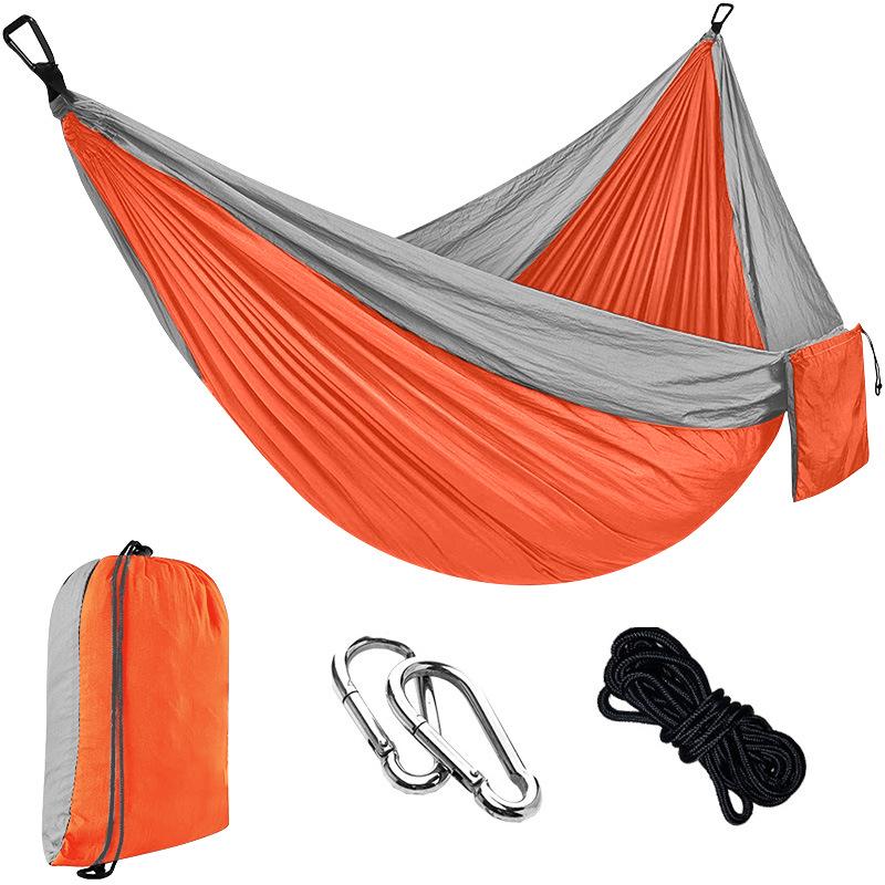 Portable Nylon Parachute Camping Hammock Swing Chair (Single/Double)